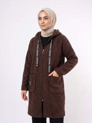 Buklet Hırka - Acı Kahve - Butik Çadırı büyük beden buklet hırka