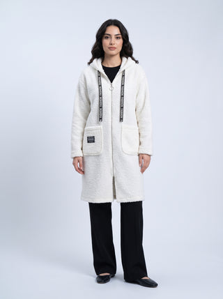 Buklet Hırka - Beyaz - Butik Çadırı büyük beden buklet hırka
